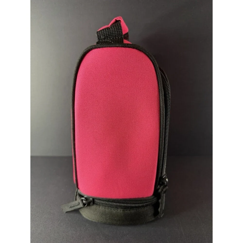 Nike Contrast Hyper Pink Insulated Tote Lunch Bag w/ Yellow - 2 Compartments 10”